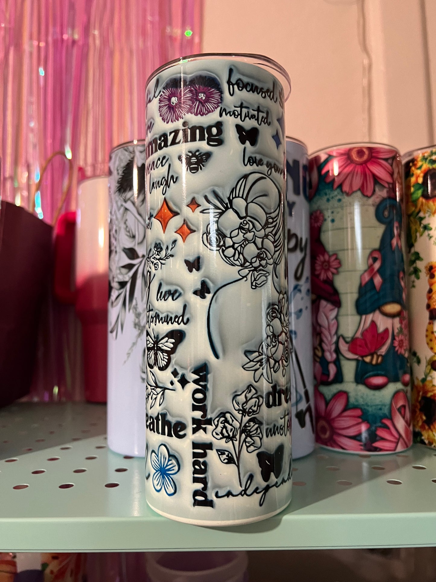 Affirmation teal Tumbler