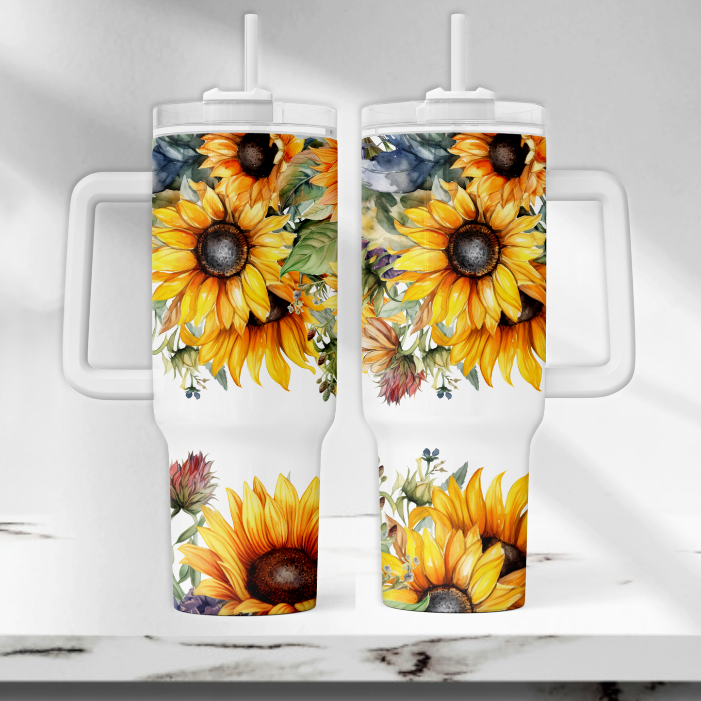 sunflower 40oz tumbler