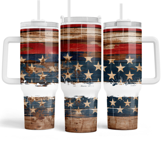 American flag 40oz tumbler