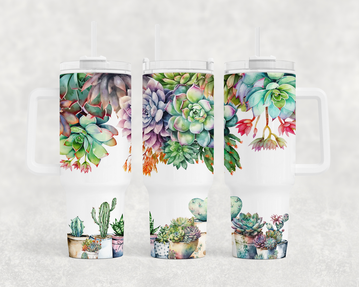 Succulent 40oz tumbler