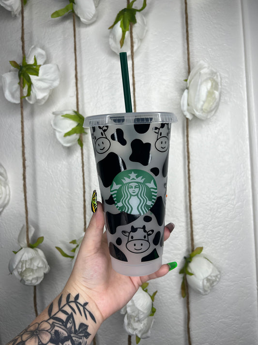 Cow Starbucks Cup