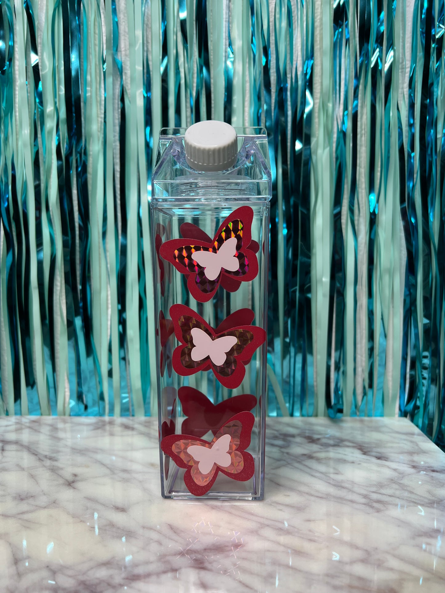 Butterfly milk carton