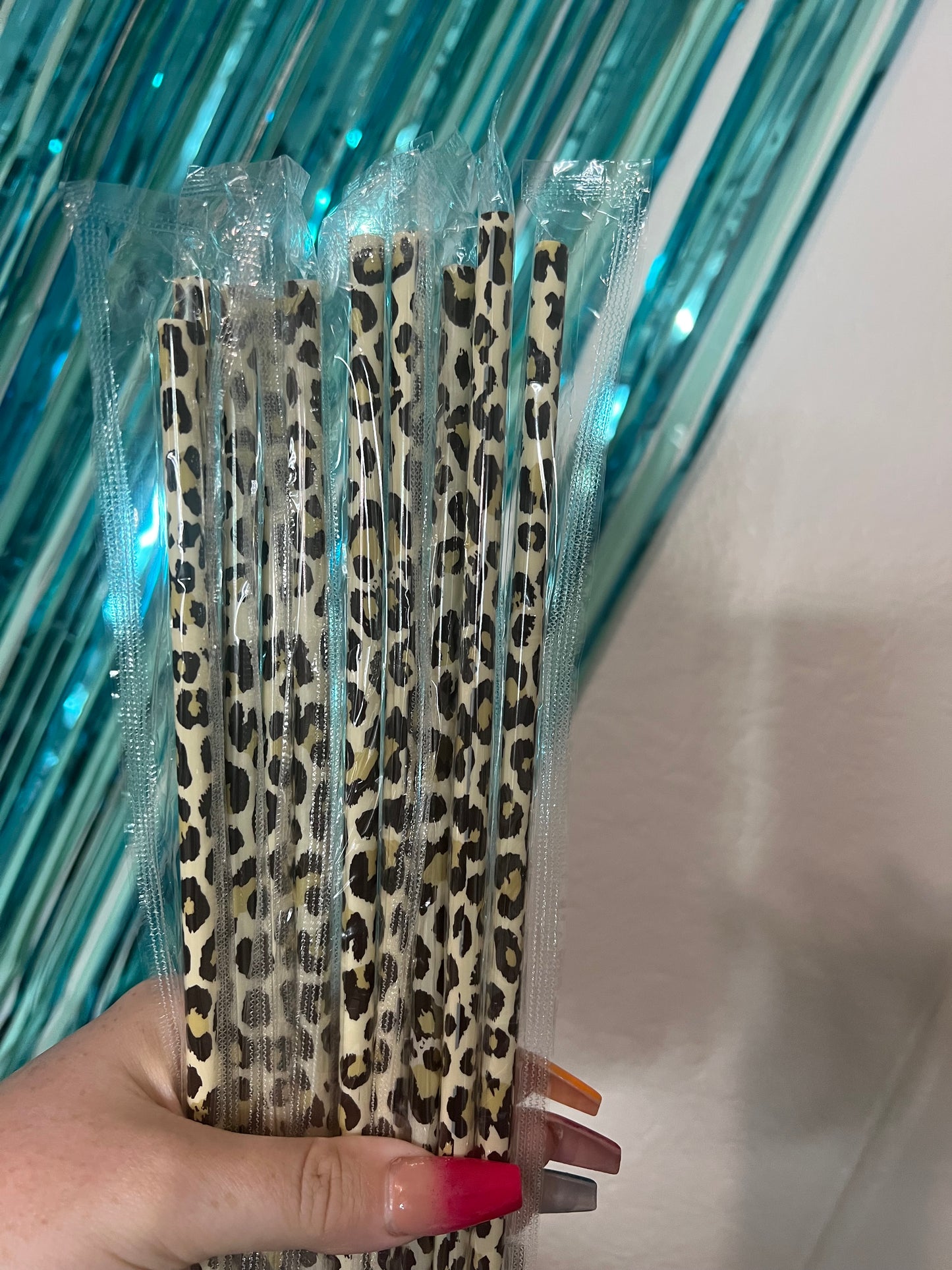 animal print straws